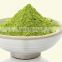 Instant green tea drinks powder in sachets packing
