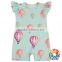 Sunflower Baby Fashion Jumpsuit Flutter Sleeve Infants Girls Jumpsuits Baby Wear Clothes Summer Short Romper Wholesale Price
