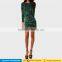 2017 sexy round neck long sleeve slim bodycon shinny bling winter party night prom sequin mini dresses for women lady