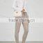 Wholesale Women Apparel Taupe Color Elastic Waist Cashmere Jogging Trousers(DQE0357P)