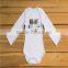 100% Cotton Plain Long Sleeve Kids Wear Baby Onesie jumpsuit