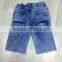Stock lots clothing kid's casual new desgin cheap denim shorts