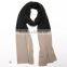 Women color blocking design knitting scarf winter muffler ladies muffler scarf