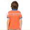 new design short sleeve kid's slim fit contrast trim polo shirt