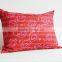 Red Vintage Sari Hand Stitched Kantha Cushion Cover , Red Decorative Pillow , Accent Pillow, Lumbar Pillow, Vintage Kantha Cushi