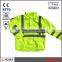 EN343 Safety hi vis coat reflective tapes jacket with ENISO 20471