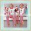 2017 wholesale matching family pajamas spirit embroidery design christmass sleepwear clothes