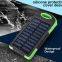 solar power bank led waterproof solar mobile phone charger