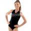 stylish black gymnast leotard cool girl dance skirt custom design