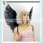 Goth Demon Birds V shape Open Swing Large Black Feather Angel Wings HPC-0840
