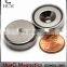 39 LB Holding Power Neodymium Cup Magnet 1" Magnetic Round Base with #10 screw