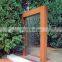 Corten Steel Rain Curtain Feature Waterfall