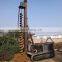 solar pile hole drilling rig