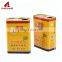 Empty oil paint packing can rectangular metal tin can plastic lid
