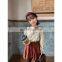Q1330/New fashion boutique toddler girls leisure clothing autumn long sleeves high quality floral shirt for kids