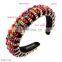 Delicate Full Crystal Designer Headband for Woman Luxurious Hand Made Thick Sponge Hair Hoop Bridal Wedding Headpieces