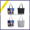 Hot selling fashion cartoon character customized printed canvas handbag for women