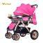 aluminum frame good quality vogue baby stroller with transparent wheels