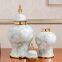 Creative Fashion Electroplate Gild European White Ceramic Vase For Home Decor