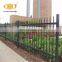 Modern decorative Powder coated black 6ft steel fence metal fencing panels for sale
