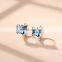 2021 New Design S925 Silver Stud Earrings Fashion Rhinestone Butterfly Stud Earrings