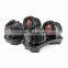 Red Black Adjustable Dumbbell Set 52.5Lb 24Kg For Buy Weights Gym Equipment Fitness Dumbbells Set