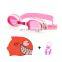 Swimming Cap Swim Goggles Ear Plug Protect Set Anti Fog Glasses Boy Girl Baby Professional Silicone Shark Pool Swim Hat Eyewear