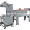 BSF-6030X+BS-5540M Hualian Seal Plastic Film PVC Label Tube Heat Sleeve Labels Cutting Wrapping Shrink Bottle Packing Machine