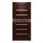 solid core wood interior dark wood front door with glass modern flush mount prehung room door