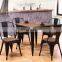 Industrial Metal Chair, Stock Restaurant Wrought Iron Dining Chair