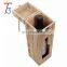 Promotional handmade double bottle paulownia wooden wine box