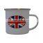 Wholesale diswash safe sublimation vintage customized logo enamel cup mug