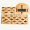 Bamboo bathroom floor mat foldable anit-slip mat weaving  bamboo mat