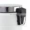 Embossing white color 3L/5L/12L dustbin garbage can soft closed dust bin waste stainless steel garbage can