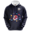 2022 Customized Sublimation Dark Blue Hoodie with Planet Pattern