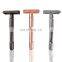Vintage Rose Gold Color Adjustable Butterfly Open double Edge Safety Razor