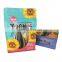 Resealable flat plastic stand up food pouch alunimum foil snack packaging square bottom seeds bag pouch with ziplock