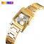 skmei 1388 square small dial stainless steel analog watch for women elegant