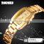 new arrival skmei 1400 reloj lujo waterproof steel strap quartz wristwatch