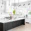Custom made modern dark grey modular storage wall cupboard wood kitchen cabinet