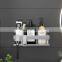 In Stock Thicken 304 Stainless Steel Self Adhesive Metal Shower Caddy With 3 Hook No Drilling Shower Caddies for Bathroom