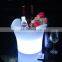 Color Changing Custom Logo Design Bright Ice Bucket Party rechargeable luxury flashing wine plastic Glowing LED ice bucket