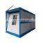 Assembling and packing of highway and road construction site office demolition and stacking living container