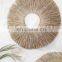 New Trend boho 2023 Seagrass Wall Decor Straw Rustic Pattern Woven Art Decor Placemat Wholesale