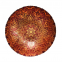 Custom Nordic Red And Gold Colored Glass Dinner Charger Plate And Bowl Tableware Set For Restaurant