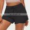 New Two-in-one Nude Feeling Women Yoga Shorts Fitness Workout Running Gym Wear Sports Yoga Shorts