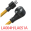 TT-30P Adapts 5-15R with STW 10/3 30A 120V male Adapts 15A 125V female