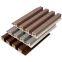 Wooden Grain PVC WPC Fluted Wall Panels For Decoration