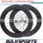 Full carbon fiber road bike bicycle clincher rim 88mm depth clincher carbon wheel 700c carbon rims for sale