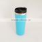 Inner Stainless steel Outer plastic mugs from china with leak proof cover